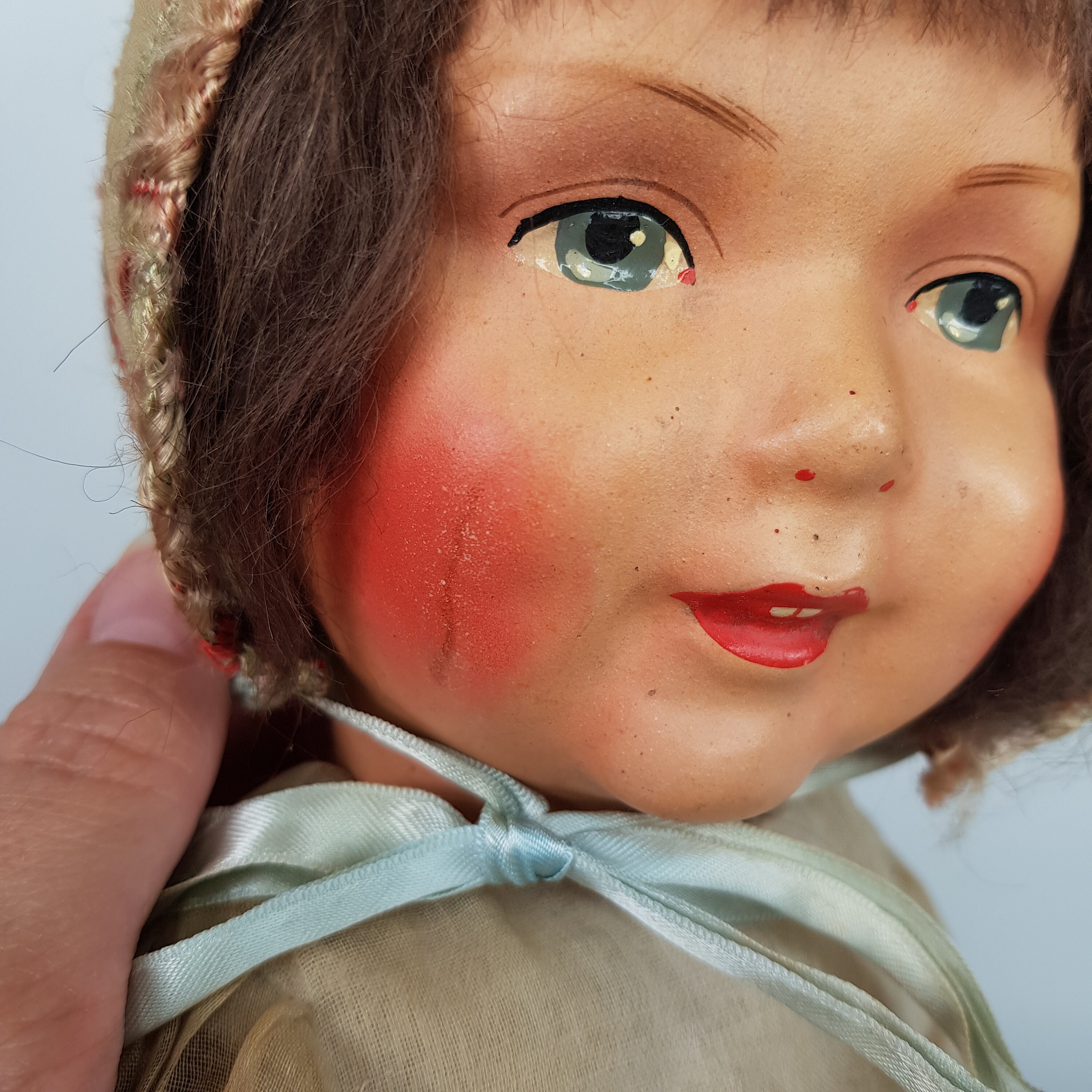 Vintage 1920's German Cloth & Composition Doll Etsy