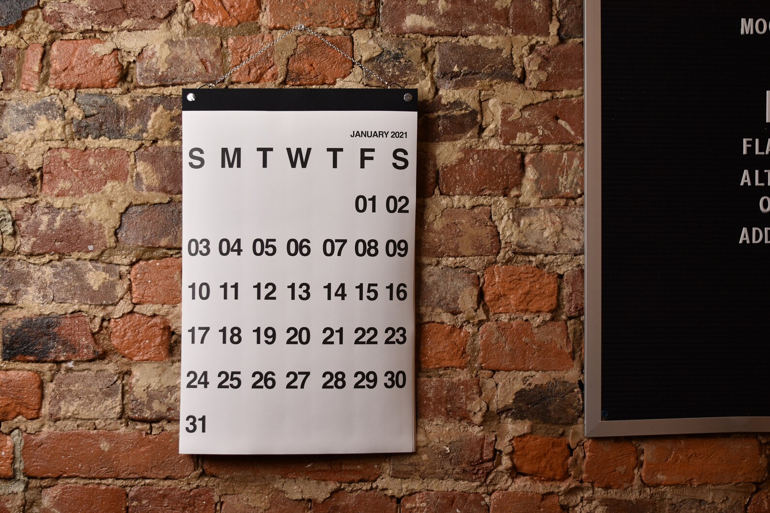 2021 12Month Hanging Wall Calendar 11 x 17 Etsy