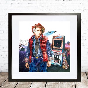 I Am 80s - 1980s Popular Culture Retro Artwork - Molly Ringwald meets Back to the Future - 80s Music, Movies, Fashion & More