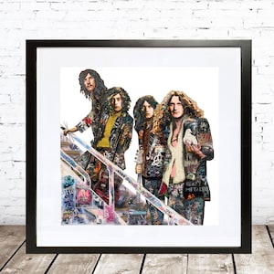 We Are Zeppelin - Led Zeppelin Art Print - Robert Plant - Jimmy Page - John Bonham - John Paul Jones - Print