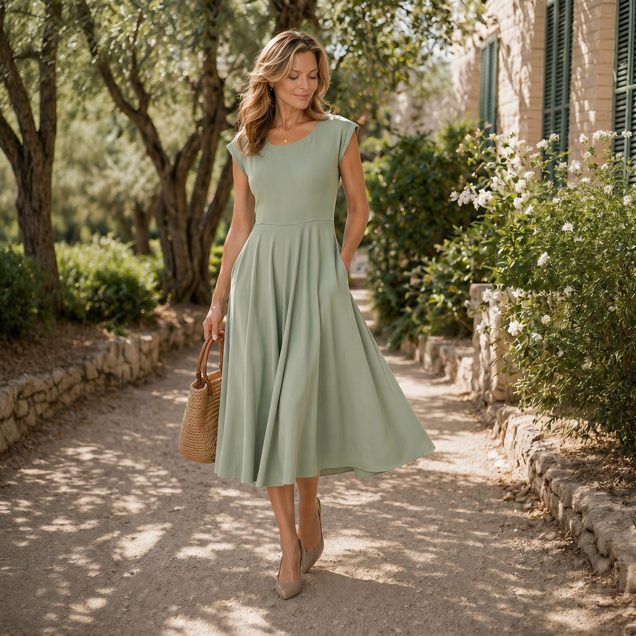 Soft Knit Cap Sleeve Midi Dress with Pockets- Custom Length, Petite, Plus, Tall, Handmade Soft Knit Cap Sleeve Midi Dress with Pockets- Custom Length, Petite, Plus, Tall, Handmade