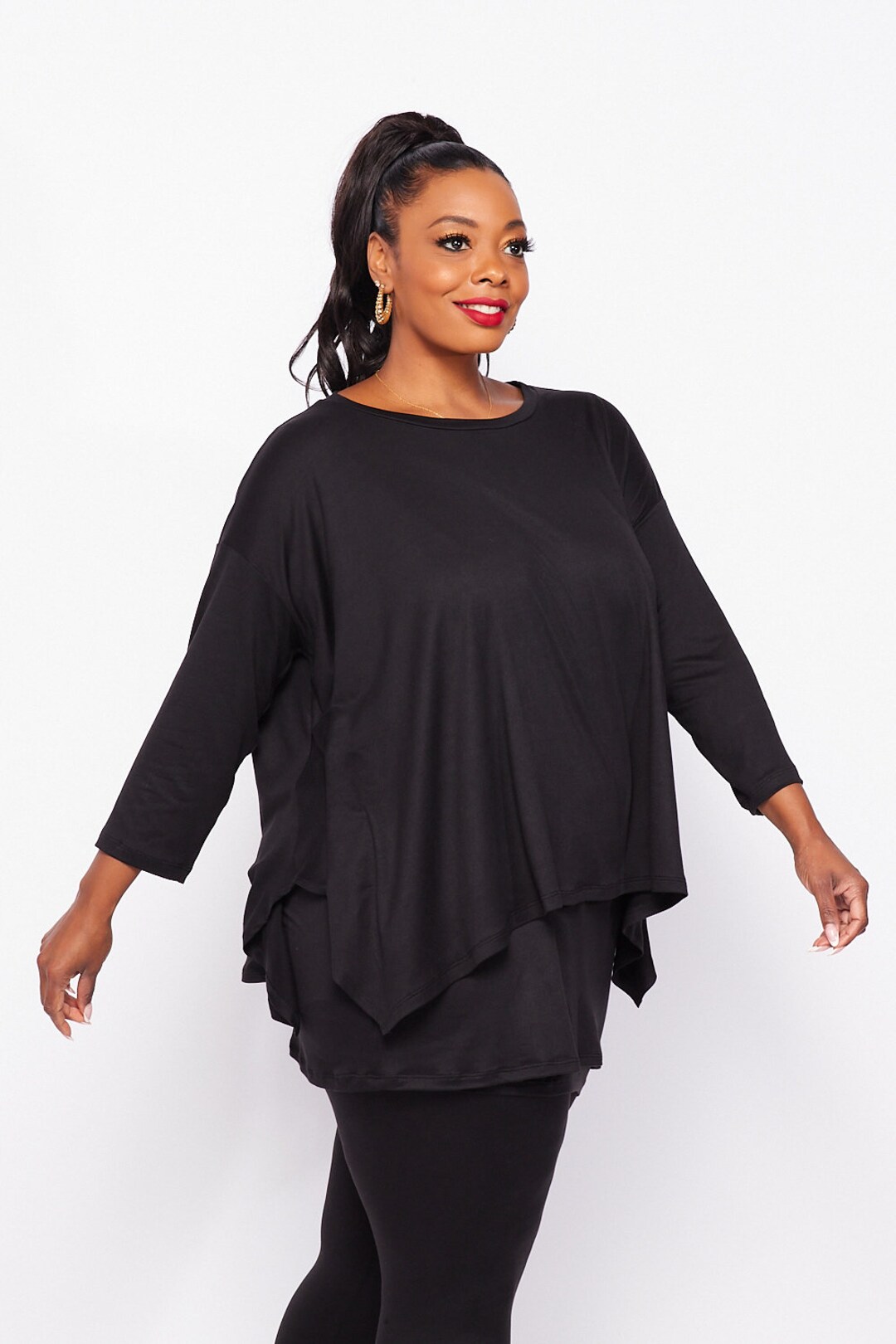 Shoulder strap double layer tunic main image 0