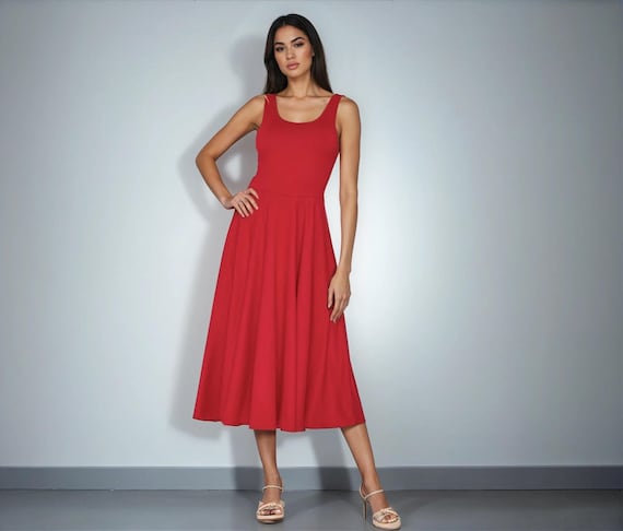 green emerald velvet dress Faux Wrap Sleeveless Flowy Midi Dress