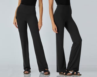 Handmade Slim Straight Leggings: Buttery Soft Yoga Waist - Custom Inseam