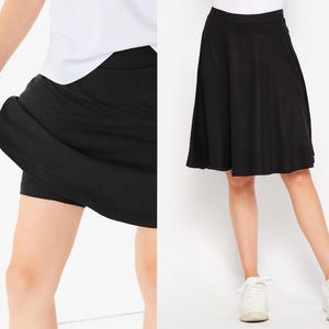 Custom Made Skort, Built in Shorties, Skirted Leggings, Tennis Skort, Skirt Shorts, Shirt extender, Plus Size Skort, Flared shorties