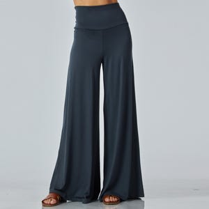 カスタムメイドのバターのように柔らかいワイドレッグプルオンパンツ、パラッツォ、ヨガパンツ、プチ、プラス、トールサイズをご用意