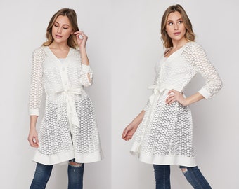 Eyelet Cardigan, Cover-up