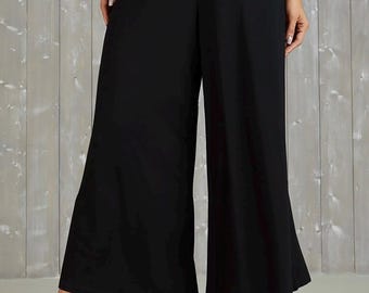 Custom Made Buttery Soft Lounge Pants: Wide Leg Palazzo Culottes
