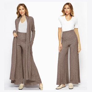 2pcs Duster &  Palazzo Lounge Set / Can buy separately - Individual item available / Custom Made in USA
