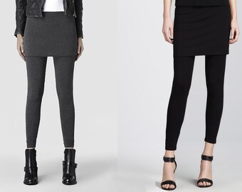 all saints leggings with skirt