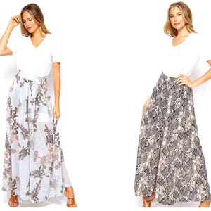 Made to Order Pleated Wide Leg Palazzo Pants with Pocket / Stretch Elastic Waist Band / Fully Lined / Upcycled Clothing