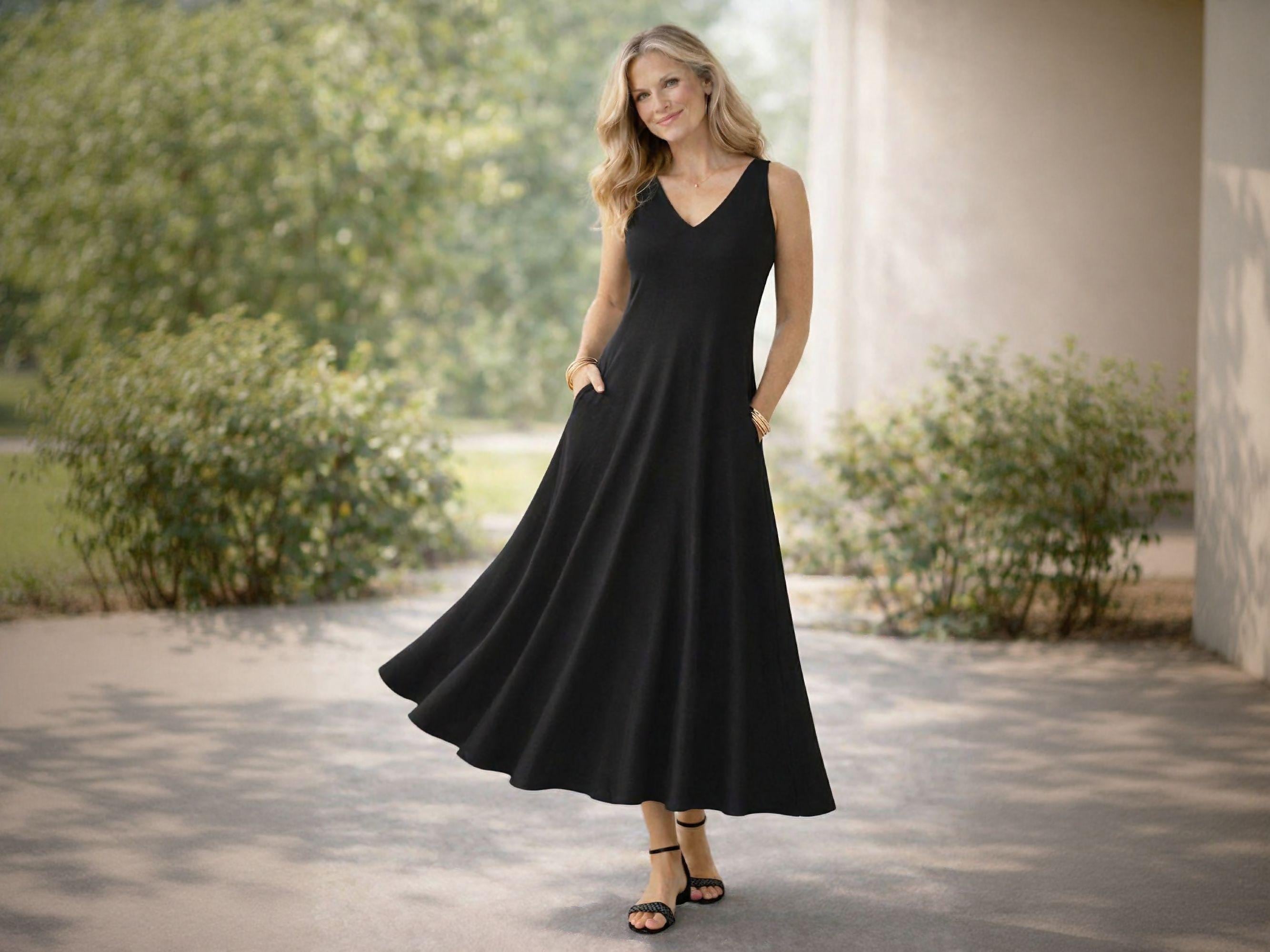 black prom dresses for teens Plunge Wrap Over V Neck Tie Open Back Maxi Dress With Skirt Opening –  cleogatzeli main image 0
