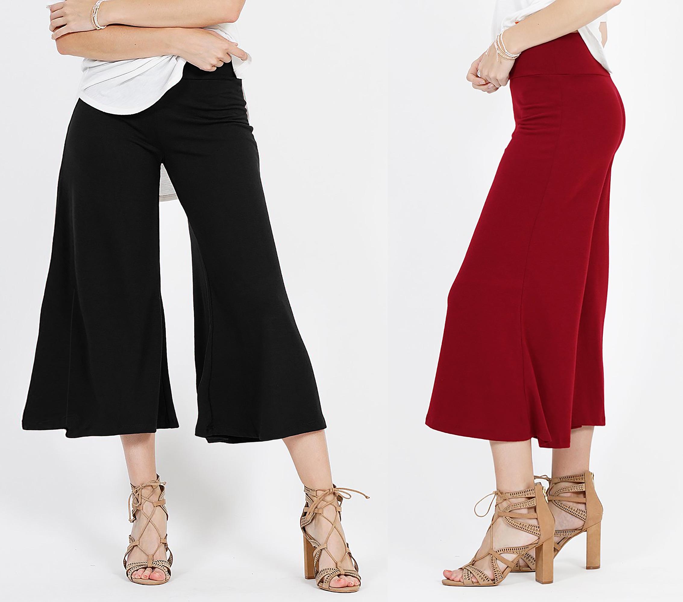 Cropped flowy pants best sale