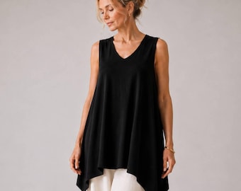 Hanky Hem Oversized Tunic Top - Custom Length
