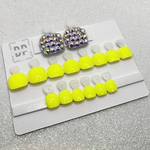 Press on Toenails| Full Rhinestones press on toenails| Press on toes| Press on toe nail set| Press on toe nails| Press on nails bling|