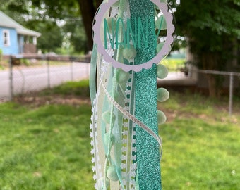 Teal Bogg Bag Tassel Charm