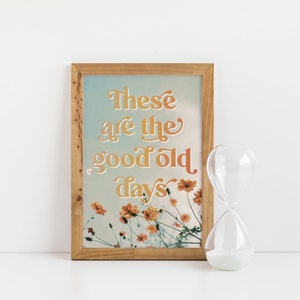 Impresión física / The Good Old Days Art Print / Vintage Poster / Retro Art Print