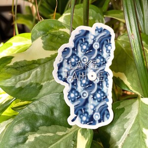 Lake Tahoe Shibori Sticker: Waterproof Vinyl Decal