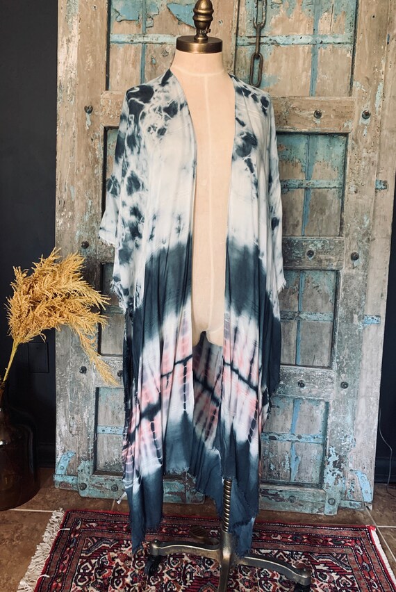 Tie Dye Kimono Cover Up | Etsy Australia