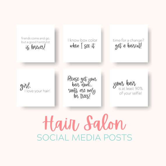 Hair Salon Instagram Posts Salon Quotes Hair Stylist Quotes - Etsy Hair Salon Instagram Posts Salon Quotes Hair Stylist Quotes - Etsy