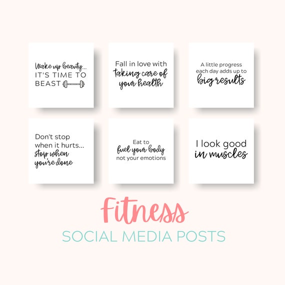 Instagram Fitness Motivation Quotes Fitness Instagram Posts Fitness Quotes Workout Quotes | Etsy India