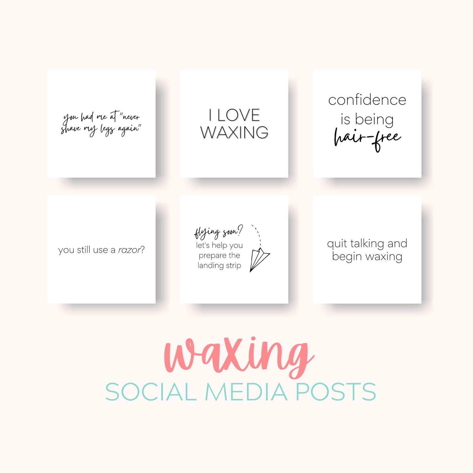 Waxing Instagram Quotes Waxing Quotes Instagram Posts Etsy