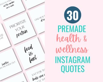 Premade Instagram Posts, Health Instagram Posts, Wellness Instagram Posts, Health Quotes, Wellness Quotes, Instagram Quotes, Social Media
