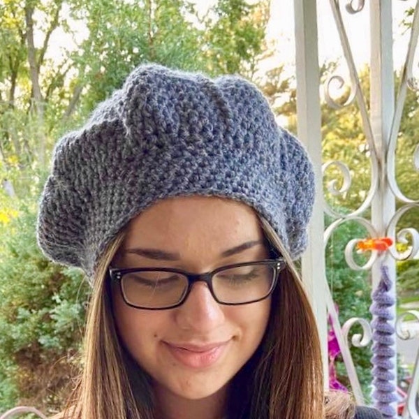 Crochet Slouch Hat Pattern, crochet pattern, slouchy hat, crochet slouchy hat pattern - PDF