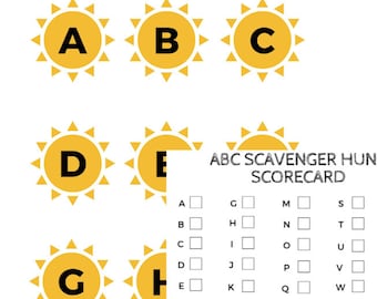 ABC Schnitzeljagd, Vorschulkinder, Kindergartenkind, Buchstabenerkennung, Kindergartenreife, PreK, Lesen lernen, Homeschool, Eltern