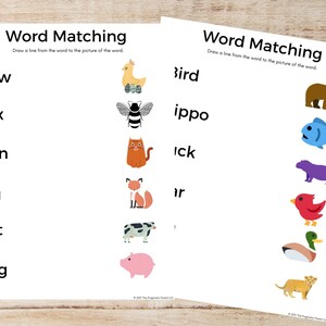 Beginning Sounds Matching Game, Preschool, Kindergartener, Learning Letters, Phonics, PreK, Beginning Sounds, ABCs, Learning Phonics