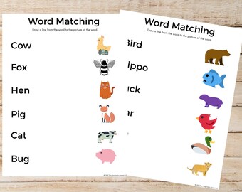 Beginning Sounds Matching Game, Preschool, Kindergartener, Learning Letters, Phonics, PreK, Beginning Sounds, ABCs, Learning Phonics