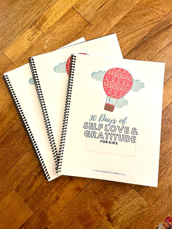 30 Days of Kids Self Love & Gratitude Journal Printable, Kids Gratitude Journal, Gratitude Pages, Grateful Journal, Kids Grateful Printables