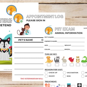 Veterinarian Doctor Kit, Pretend Play Vet, Pretend Vet, Kids Pretend Play Veterinarian, Pretend Play, Veterinarian Kit, Kid&#39;s Vet Kit