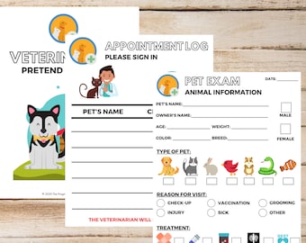 Veterinarian Doctor Kit, Pretend Play Vet, Pretend Vet, Kids Pretend Play Veterinarian, Pretend Play, Veterinarian Kit, Kid's Vet Kit