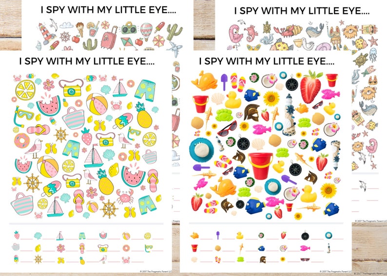 i spy printable activity sheet i spy for kids i spy etsy