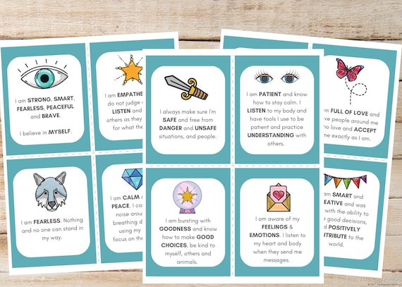 Carte Affermazioni Positive Bambini - 40 Carte Per Autostima E Mentalit&agrave; Positiva