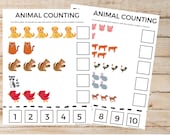 Counting Worksheets, Learning to Count Worksheet, Kindergarten Worksheet, Count, preschool worksheet, Learn Numbers, Counting, Numbers