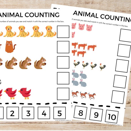 counting worksheets learning to count worksheet kindergarten etsy