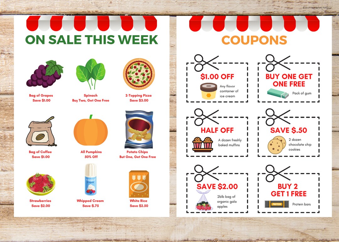 Pretend Play Grocery Store Kit, Grocery Store Printables, Pretend Play, Kids Pretend Play, Kitchen Pretend Play, Kids Kitchen Printables - Etsy