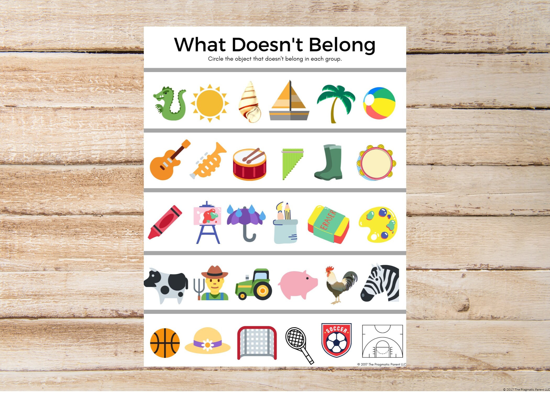 What Doesn't Belong Preschool Kindergarten Worksheet Object Sorting  Preschool Worksheets Abc Worksheet Letter Recognition - Etsy