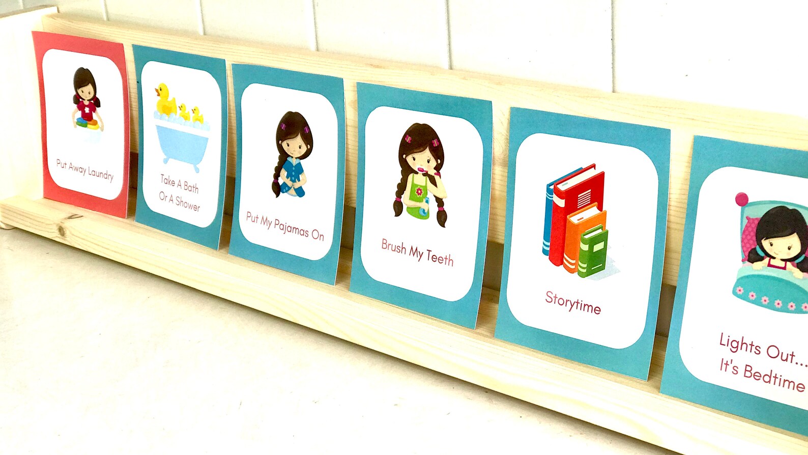 Girl Routine Cards 80 Girls Routine Cards, Routine Cards for Kids, Daily Routine Cards ...