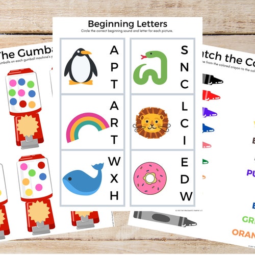 full year preschool curriculum bundle etsy