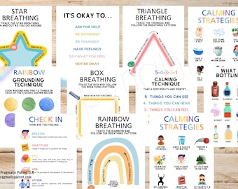 Calm Down Kit, Calming Corner, Calm coping skills for kids, self regulation, social emotional learning, Teaching Kids to Manage Emotions