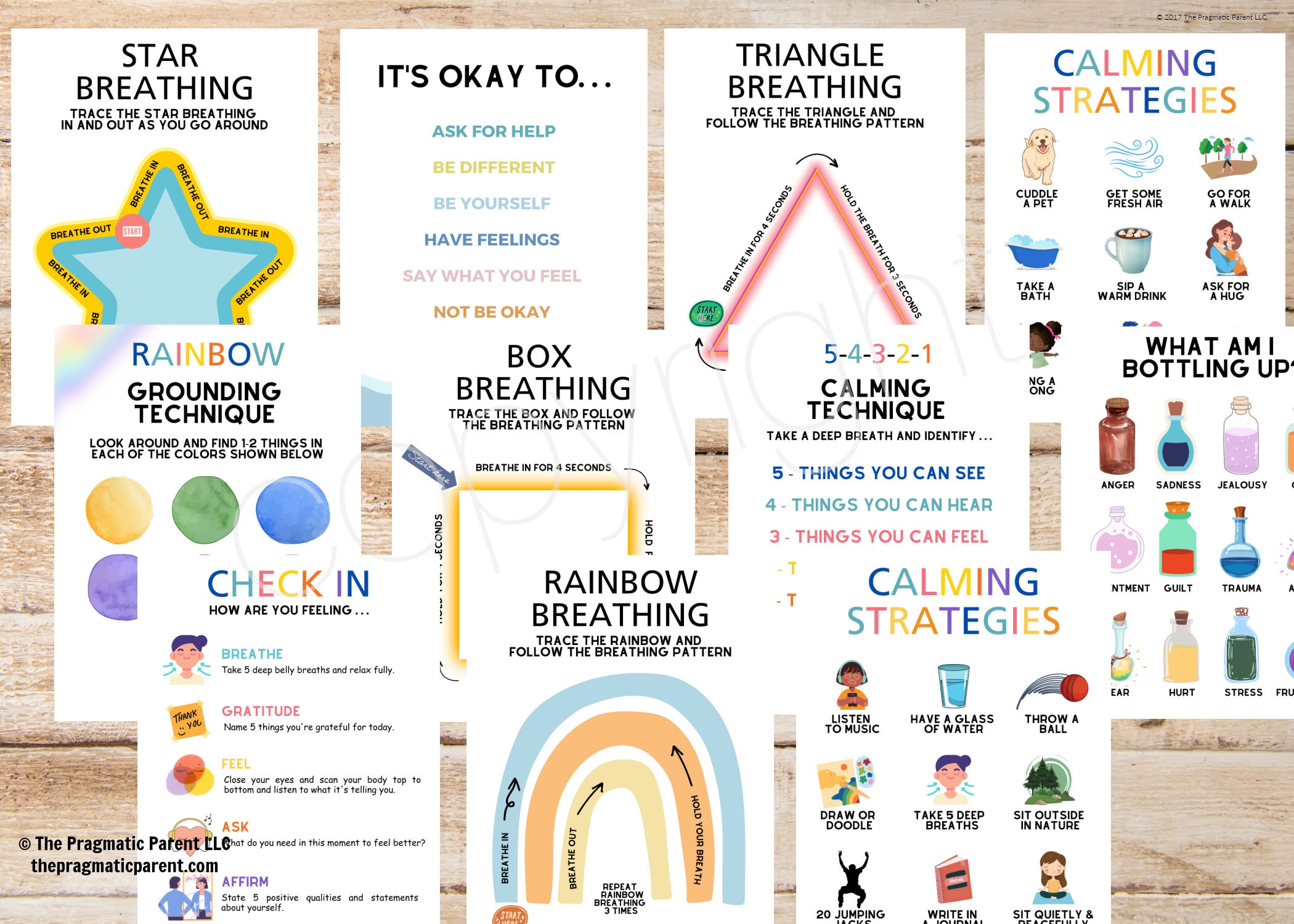 Calm Down Kit, Calming Corner, Calm Coping Skills for Kids, Self