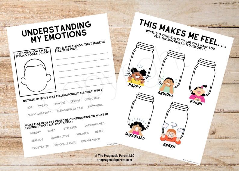 Exploring emotions with kids, Learning emotions, emotional intelligence, self regulate, naming emotions, understanding emotions, worksheets image 4