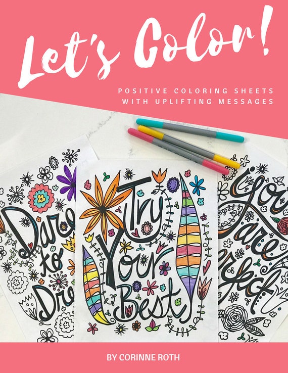 Download 26 Kids Coloring Pages Coloring Book Growth Mindset Coloring Etsy