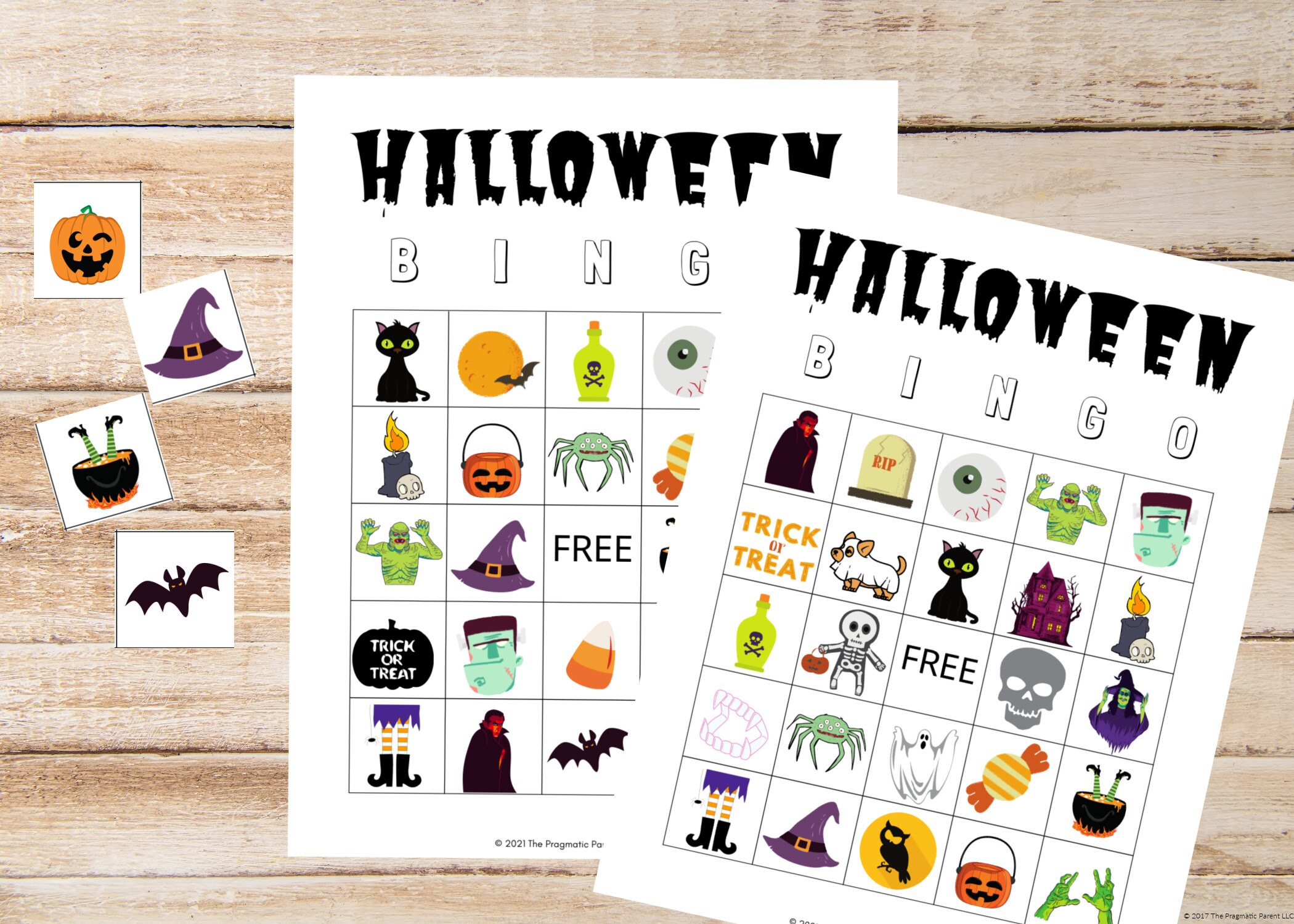 10 Halloween Bingo Cards Bingo for Kids Bingo Printable - Etsy