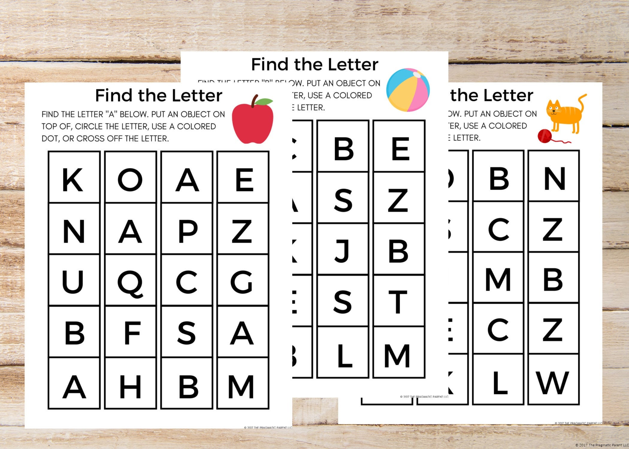 find the letter abc recognition kindergarten worksheet etsy