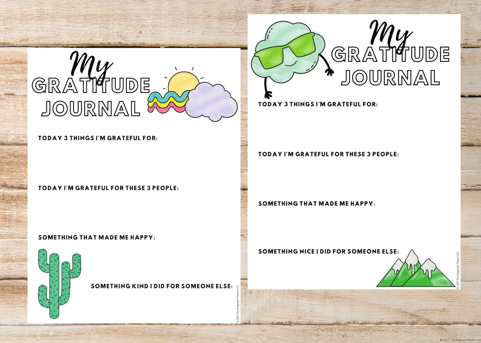 5 Kids Gratitude Printables, Kids Gratitude Journal, Gratitude Pages ...