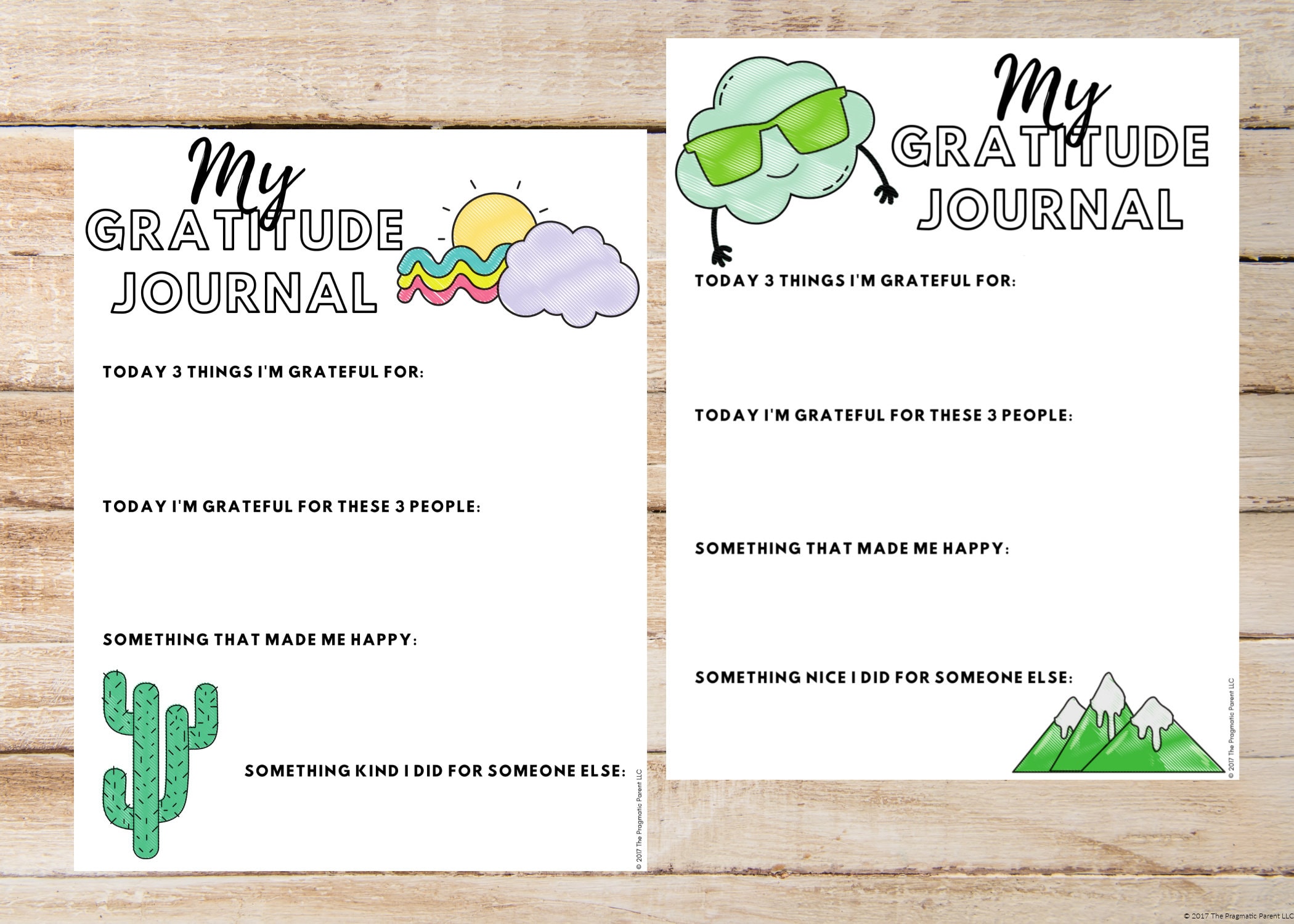 5 Kids Gratitude Printables, Kids Gratitude Journal, Gratitude Pages ...
